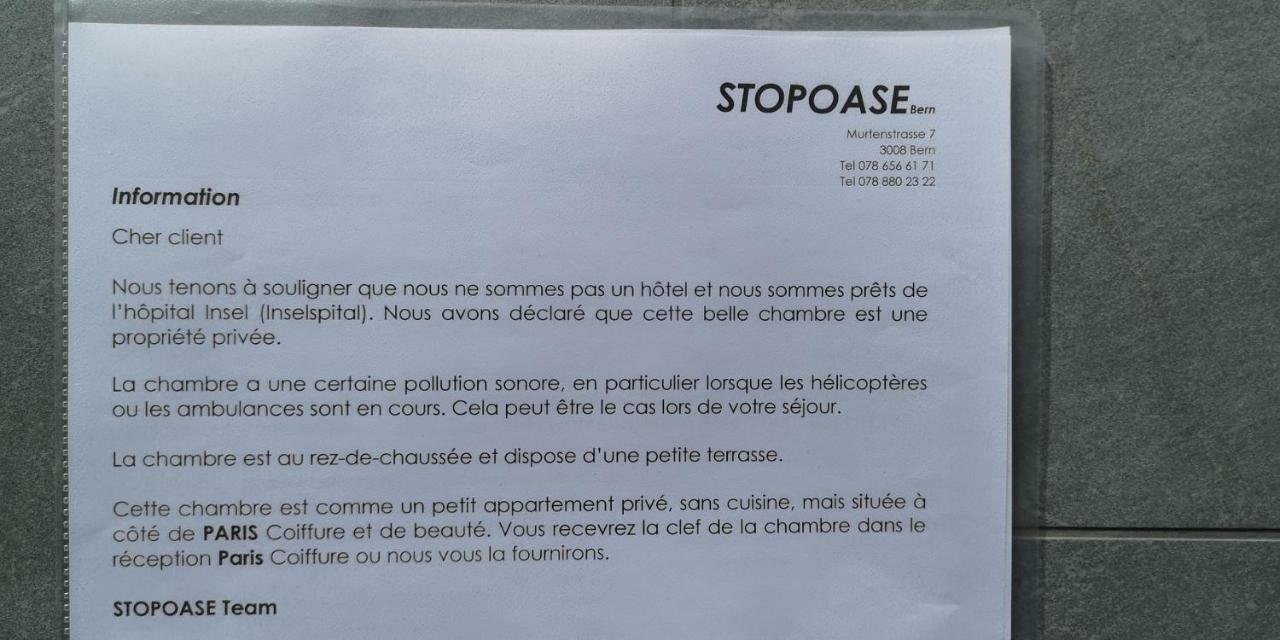 Stopoase Bern Buitenkant foto